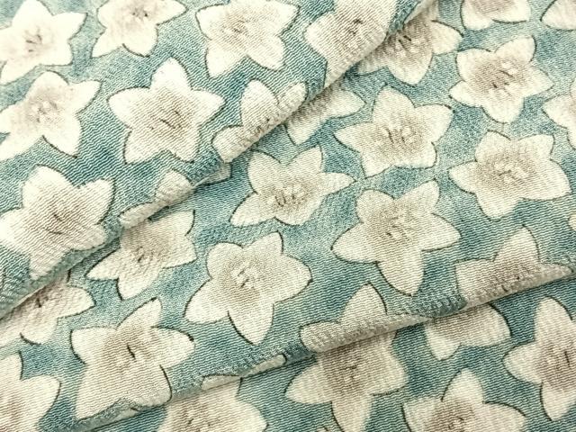 平和屋着物▽上質な小紋 単衣 花尽くし 正絹 逸品 AABC3970fy