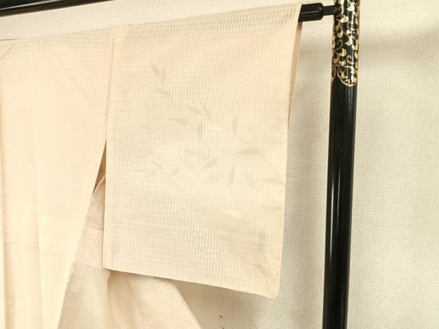 平和屋着物▽訪問着　無双　紗袷　紗×紗　草花文　銀彩　正絹　逸品　AABC3979fy