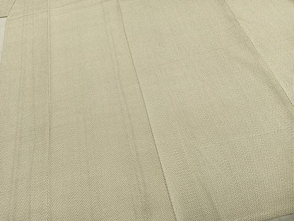 平和屋着物▽白鷹お召 単衣 蚊絣 正絹 逸品 未使用 AABC3984fy
