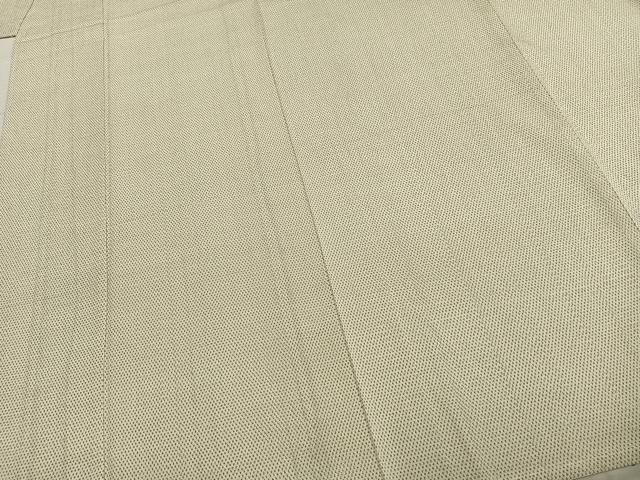 平和屋着物▽白鷹お召 単衣 蚊絣 正絹 逸品 未使用 AABC3984fy