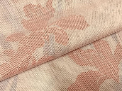 平和屋着物▽訪問着 無双 紗袷 紗×紗 手描き 草花文 正絹 逸品 AABC3990fy