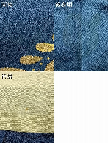 平和屋着物▽訪問着　単衣　辻が花　暈し染め　正絹　逸品　AABC4003fy