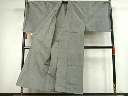 平和屋着物▽男性 紬 単衣 アンサンブル 霞文 キングサイズ 正絹 逸品 AABC4004fy