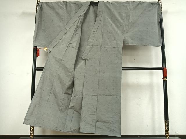平和屋着物▽男性 紬 単衣 アンサンブル 霞文 キングサイズ 正絹 逸品 AABC4004fy