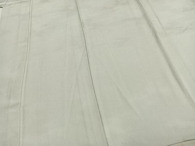 平和屋着物▽上質な色無地 単衣 白花色 正絹 逸品 AABC4008fy