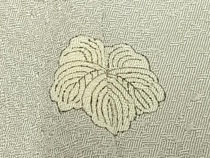 平和屋着物▽上質な色無地 単衣 白花色 正絹 逸品 AABC4008fy