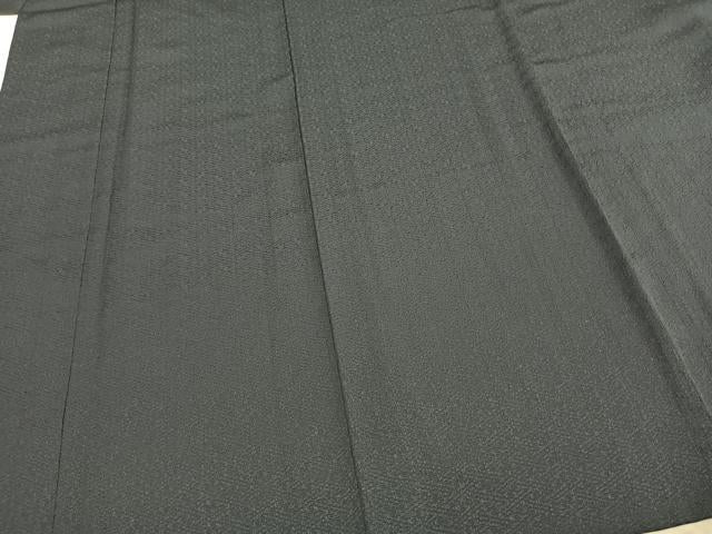 平和屋着物▽上質な色無地 単衣 鉄御納戸色 正絹 逸品 未使用 AABC4009fy