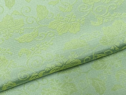 平和屋着物▽上質な小紋 単衣 唐草文 正絹 逸品 AABC4012fy