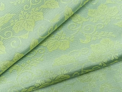 平和屋着物▽上質な小紋 単衣 唐草文 正絹 逸品 AABC4012fy