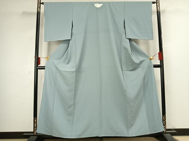 平和屋着物▽上質な色無地 単衣 秘色色 正絹 逸品 未使用 AABC4014fy