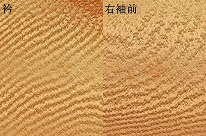 平和屋着物▽上質な色無地　単衣　小麦色　正絹　逸品　AABC4016fy