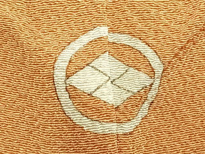 平和屋着物▽上質な色無地　単衣　小麦色　正絹　逸品　AABC4016fy