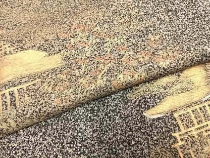 平和屋着物▽訪問着 単衣 風景文 正絹 逸品 AABC4024fy