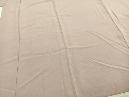 平和屋着物▽上質な色無地 単衣 鴇鼠色 正絹 逸品 AABC4025fy