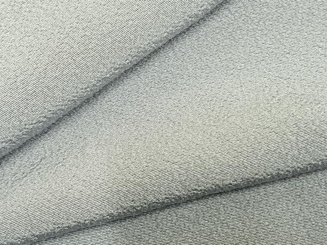 平和屋着物▽上質な色無地 単衣 灰青色 正絹 逸品 AABC4030fy