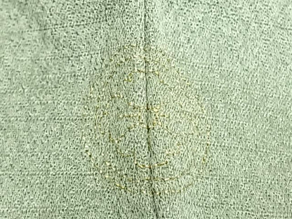 平和屋着物▽訪問着 単衣 駒刺繍 吉祥花文 金彩 正絹 逸品 AABC4055fy