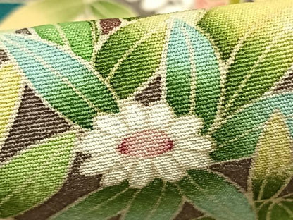平和屋着物▽訪問着 単衣 友禅 作家物 風景花文 正絹 逸品 AABC4060fy