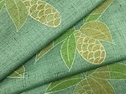 平和屋着物▽上質な紬 単衣 成り物 正絹 逸品 AABC4072fy