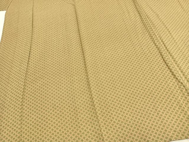 平和屋着物▽上質な小紋　単衣　花尽くし　正絹　逸品　AABC4078fy