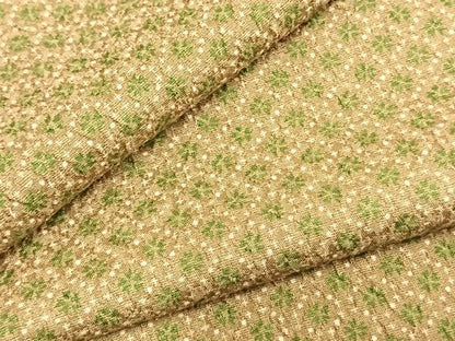 平和屋着物▽上質な小紋　単衣　花尽くし　正絹　逸品　AABC4078fy