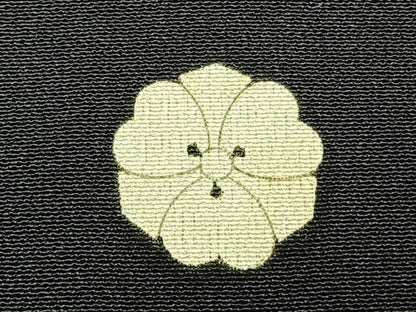 平和屋着物▽豪華黒留袖 単衣 御所車花文 鶴 黒地 金彩 ロング丈 正絹 逸品 AABC4081fy