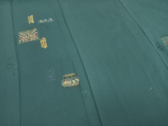 平和屋着物▽訪問着 単衣 壁画文様 金彩 正絹 逸品 AABC4084fy