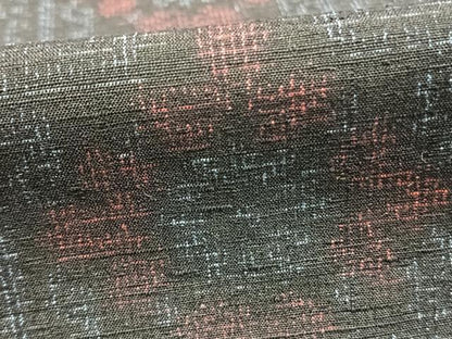 平和屋着物▽上質な紬 単衣 亀甲花文 正絹 逸品 AABC4086fy
