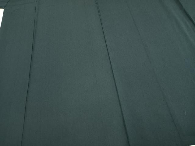 平和屋着物▽男性 紬 単衣 色無地 褐返色 正絹 逸品 AABC4091fy
