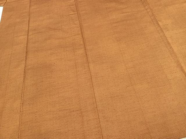 平和屋着物▽上質な紬 単衣 亀甲柄 正絹 逸品 AABC4092fy