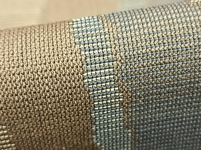 平和屋着物▽上質な小紋 単衣 変わり縞 正絹 逸品 AABC4093fy