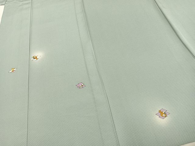 平和屋着物▽訪問着 単衣 手描き 宝尽くし文様 暈し染め 正絹 逸品 AABC4094fy