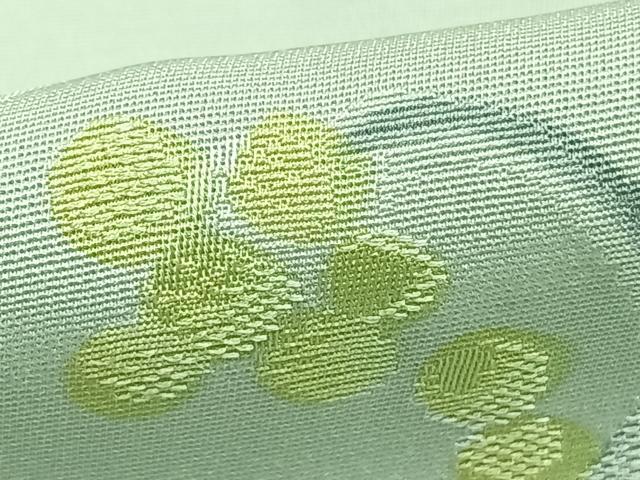 平和屋着物▽上質な小紋 単衣 地紋起こし 花唐草文 正絹 逸品 AABC4101fy