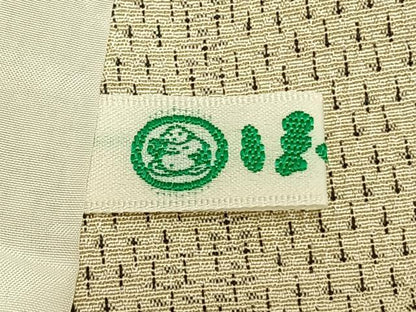 平和屋着物▽本塩沢 単衣 110亀甲 十字絣 ほていや扱い 正絹 逸品 AABC4102fy