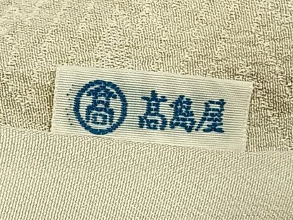 平和屋着物▽上質な小紋 単衣 花丸文 宝尽くし 金彩 高島屋扱い 正絹 逸品 AABC4109fy