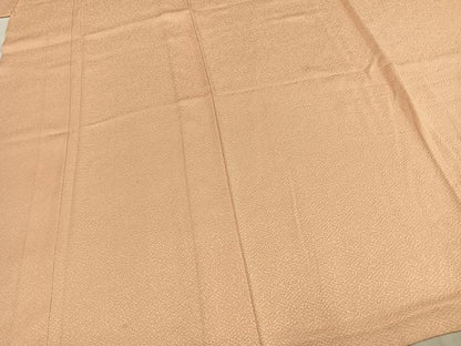 平和屋着物▽上質な色無地 単衣 雄黄色 三越扱い 正絹 逸品 AABC4113fy