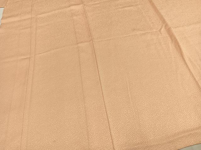 平和屋着物▽上質な色無地 単衣 雄黄色 三越扱い 正絹 逸品 AABC4113fy