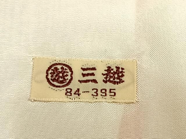 平和屋着物▽上質な色無地 単衣 雄黄色 三越扱い 正絹 逸品 AABC4113fy