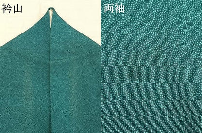 平和屋着物▽重要無形文化財 人間国宝 中村勇二郎 江戸小紋 単衣 花唐草文 正絹 逸品 AABC4116fy