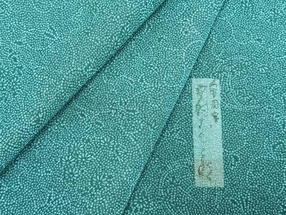平和屋着物▽重要無形文化財 人間国宝 中村勇二郎 江戸小紋 単衣 花唐草文 正絹 逸品 AABC4116fy