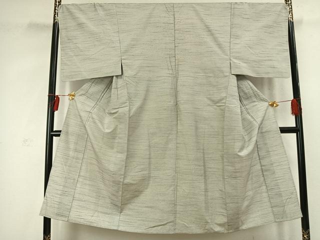 平和屋着物▽男性 紬 単衣 格子 正絹 逸品 AABC4117fy