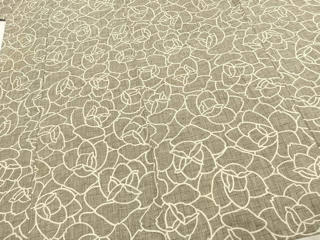 平和屋着物▽小紋　単衣　花尽くし　綿　AABC4118fy