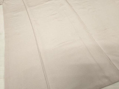 平和屋着物●上質な色無地　薄柿色　正絹　逸品　AABC4121ck