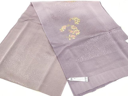 平和屋本店●和装小物 帯締め・帯揚げセット 花丸文 暈し染め 金糸 金彩 正絹 逸品 未使用 AABC4270ay