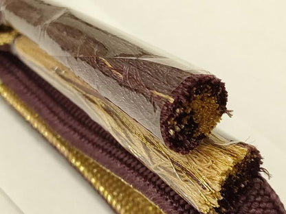 平和屋本店●和装小物　帯締め・帯揚げセット　高麗組 綾出し　金糸　逸品　未使用　AABC4283ay