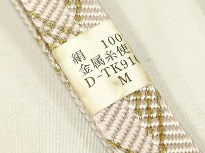 平和屋着物●無形文化財　江戸組紐　五嶋紐　帯締め　笹浪組　暈し　金銀糸　逸品　新品　AABC4341ay