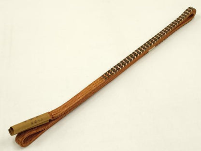 平和屋着物●無形文化財　江戸組紐　五嶋紐　帯締め　平組　逸品　新品　AABC4344ay
