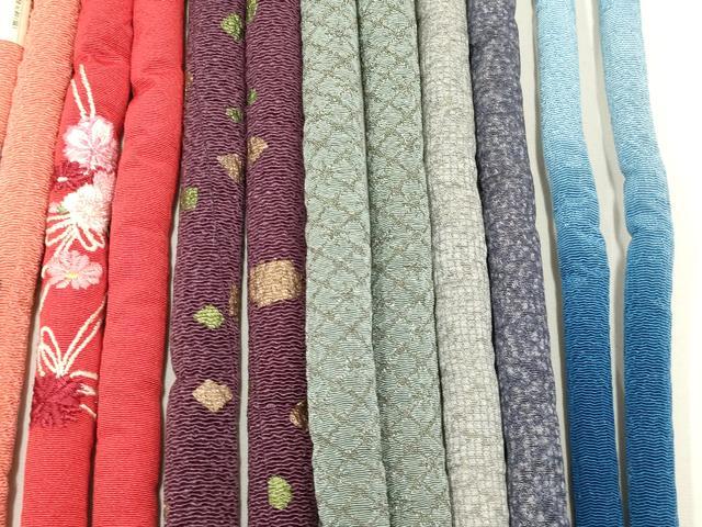 平和屋着物●和装小物　上質な帯締め10本セット　丸ぐけ　刺繍　暈し　金糸　金彩　飾り玉　小田巻　木玉　逸品　未使用品あり　AABC4369ay