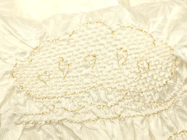 平和屋着物●和装小物　帯締め・帯揚げセット　礼装用　柄絞り　松　金糸　金彩　逸品　未使用　AABC4385ay