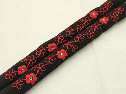 平和屋本店●和装小物　帯締め・帯揚げセット　総絞り　刺繍　丸ぐけ　ラインストーン　木玉　正絹　逸品　AABC4396ay