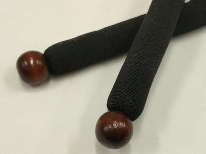 平和屋本店●和装小物　帯締め・帯揚げセット　総絞り　刺繍　丸ぐけ　ラインストーン　木玉　正絹　逸品　AABC4396ay
